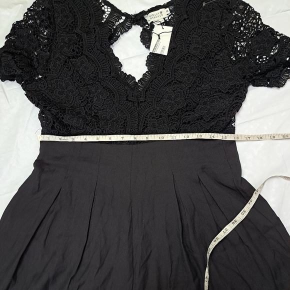 MOLLY Bracken Black Lace Romper - Picture 10 of 12